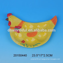 Placa de suporte de ovo de galinha cerâmica